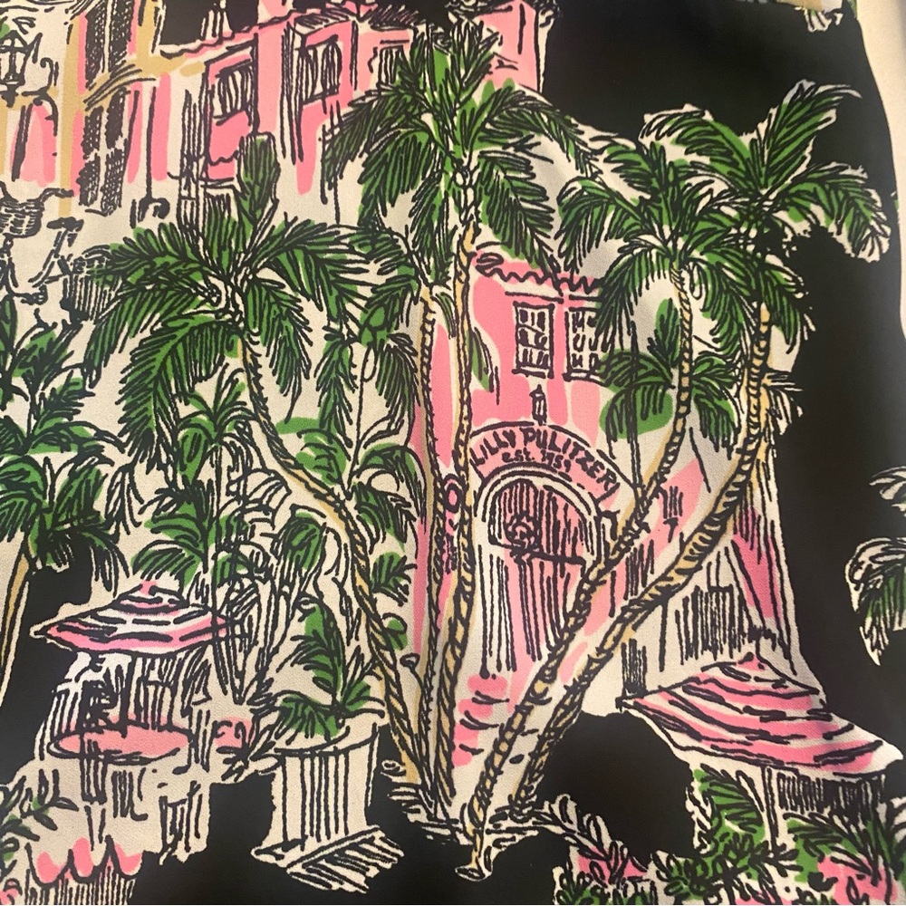 Lilly Pulitzer Simona Dress in Palm Beach Onyx Anniversary Toile - Picture 8 of 9